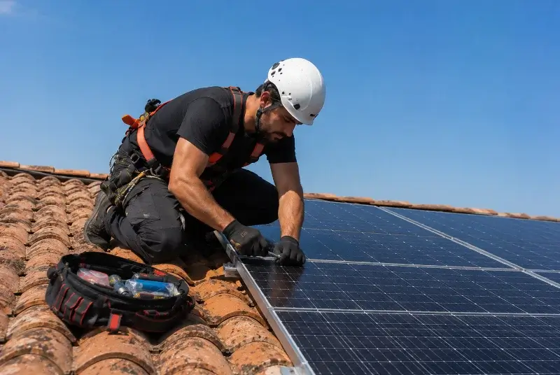 Maintenance et monitoring de panneaux solaires à Saint-Léger-de-Linières